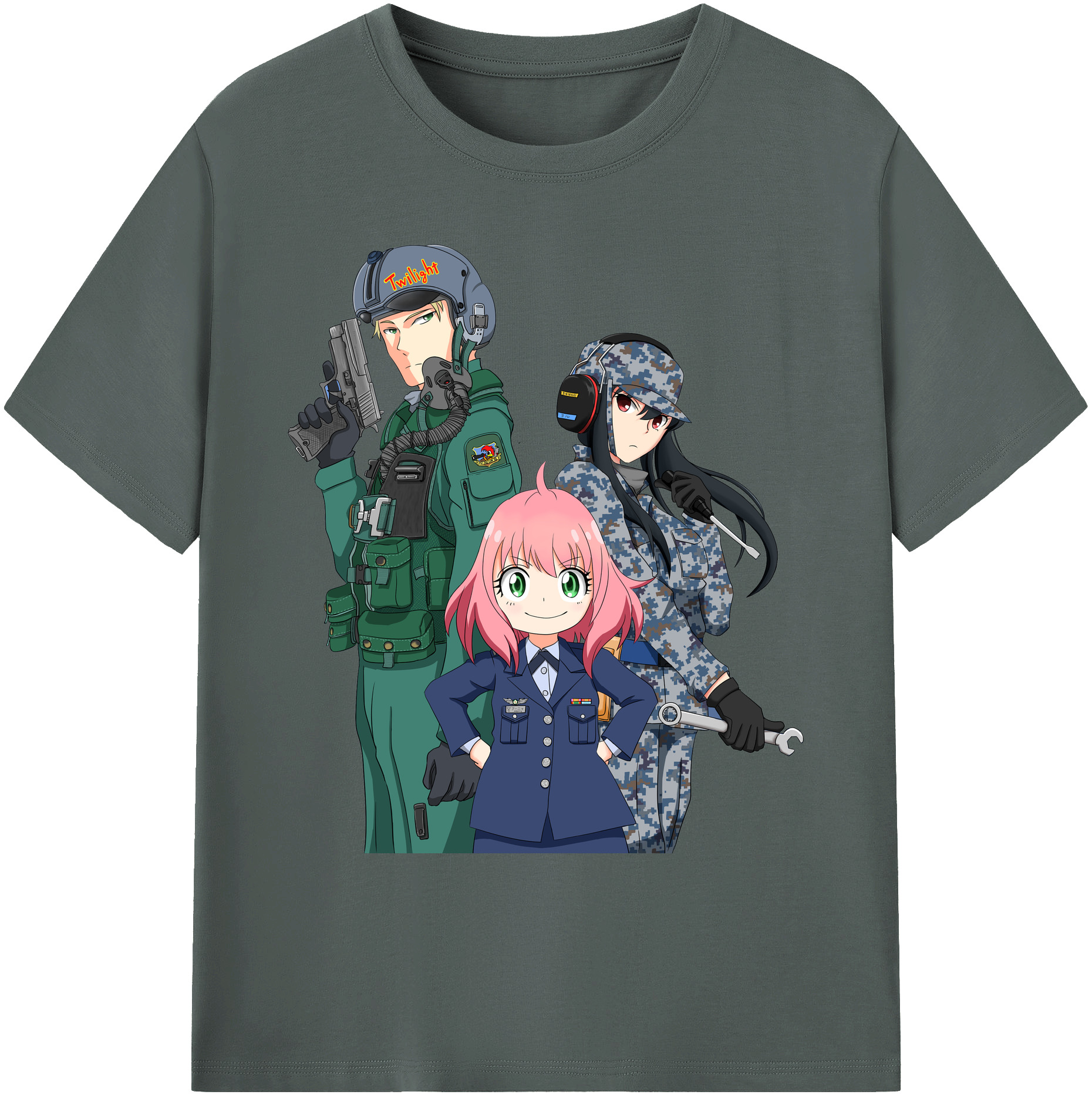 （画像用） SPY×FAMILY间谍家家酒 綿100％ メンズ半袖Tシャツ｜肌触りやわらか＆通気性